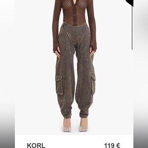 RUVE cargo denim pants w/ zipper